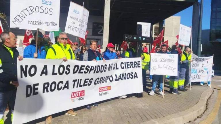 Trabajadores de Roca Tiles se movilizan contra el ERE