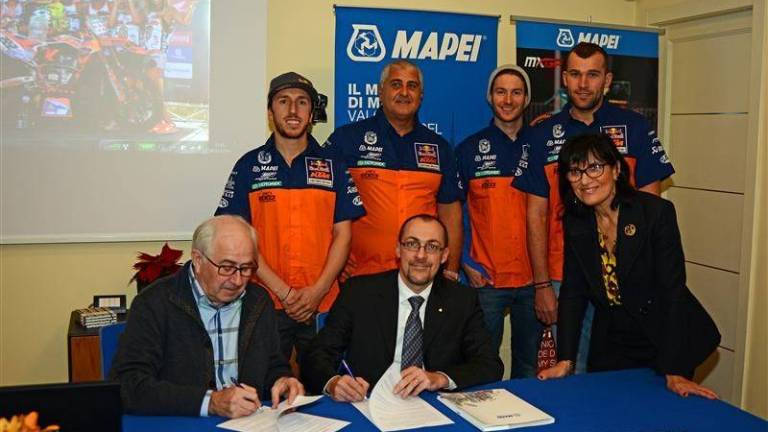 Mapei, sponsor del Red Bull KTM Factory Racing
