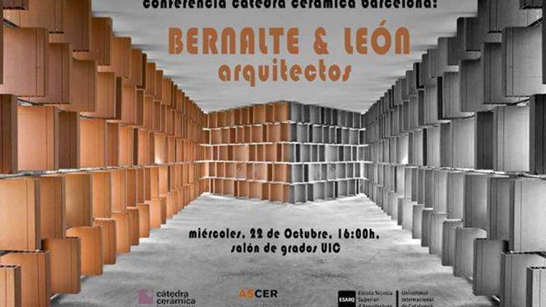 Conferencia sobre arquitectura en la Cátedra Cerámica de Barcelona