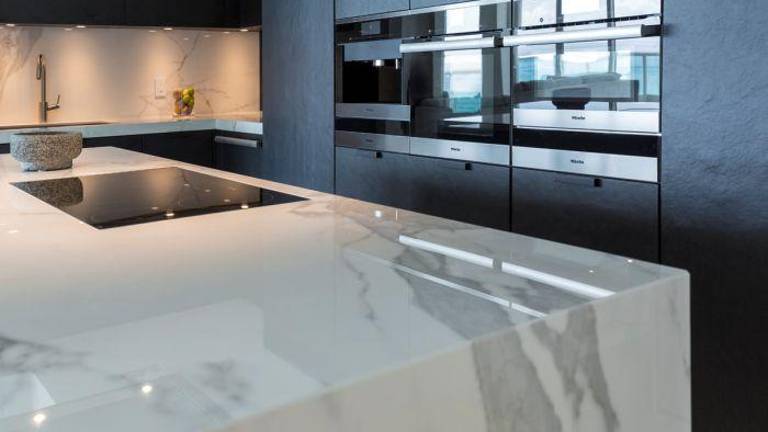 Neolith, material protagonista en un apartamento de Miami