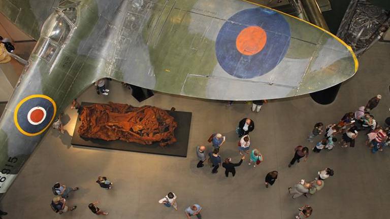 Fila 'combate' en el Museo Imperial de la Guerra de Londres