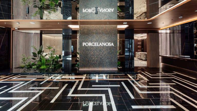 Showroom Porcelanosa en Shanghái.