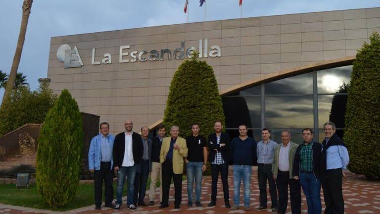 Asociados de Grup Gamma, en la fábrica de La Escandella