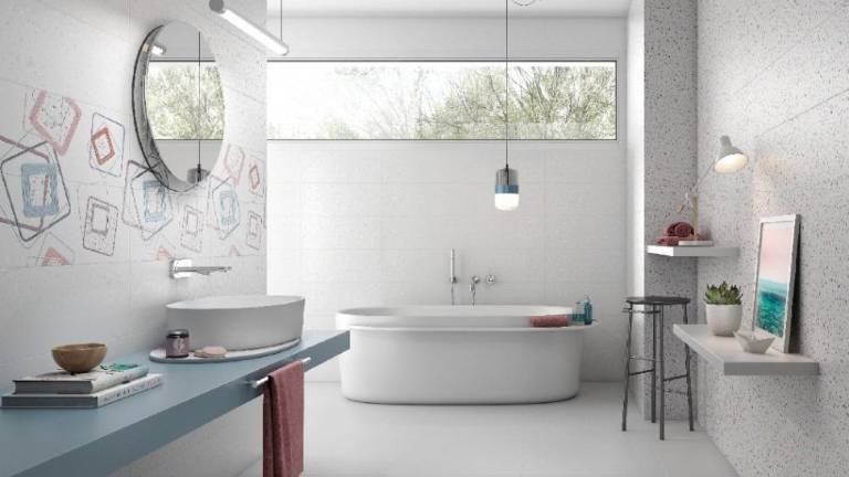 El terrazo cerámico rejuvenece la imagen clásica de este material