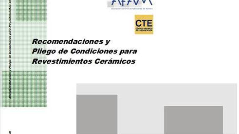 Afam publica 'Recomendaciones y Pliego de Condiciones para Revestimientos Cerámicos'