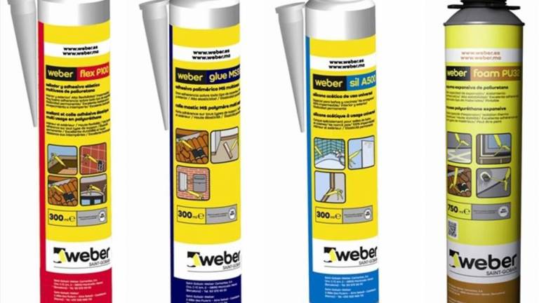 Más soluciones Weber para el sellado y el pegado
