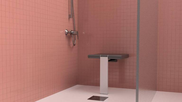 Nofer presenta su nuevo asiento de ducha mural, abatible y extraíble