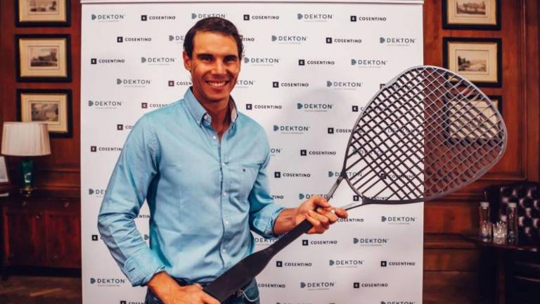 Rafa Nadal presenta la serie Industrial de Dekton by Cosentino en Londres