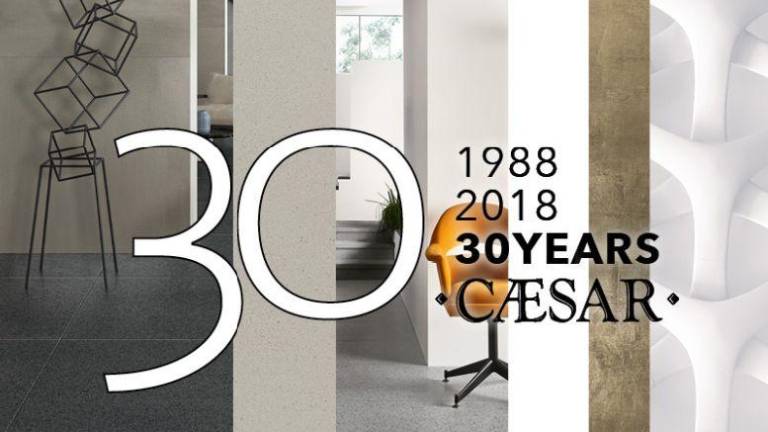 Ceramiche Caesar celebra su 30ª aniversario en el mercado