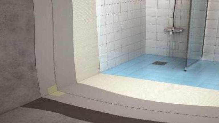 Colocación: ejecución de un baño e impermeabilización de zonas húmedas