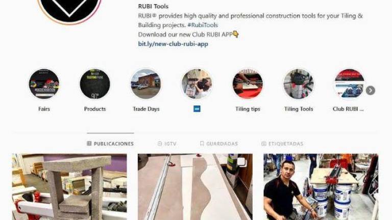 Rubi Tools también está presente en Instagram