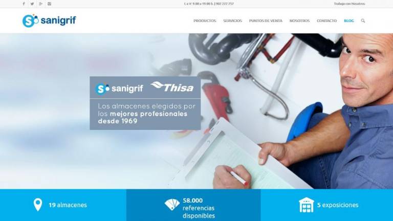 Sanigrif comienza su nueva aventura 'on line'