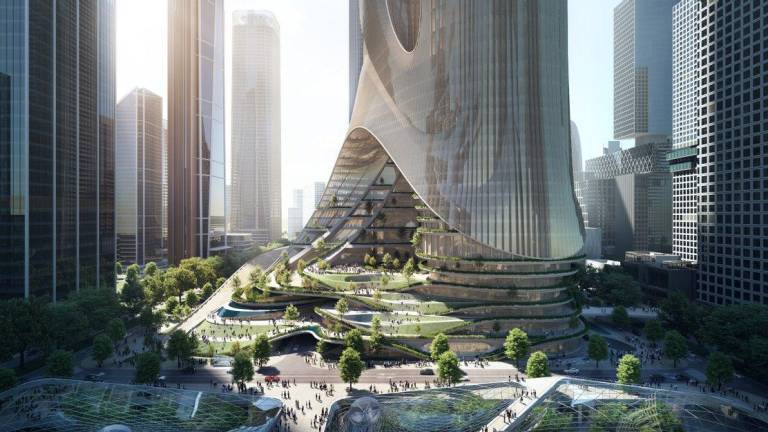 Zaha Hadid Architects proyecta una futurista ciudad vertical multidimensional