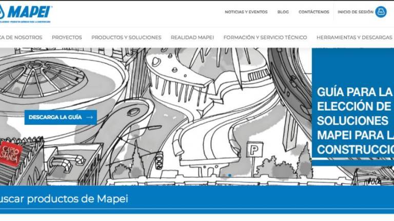 Mapei estrena su nueva página web