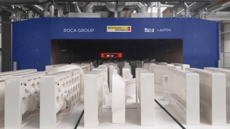 Hito de Roca Group: pone en marcha un horno túnel eléctrico para cerámica sanitaria