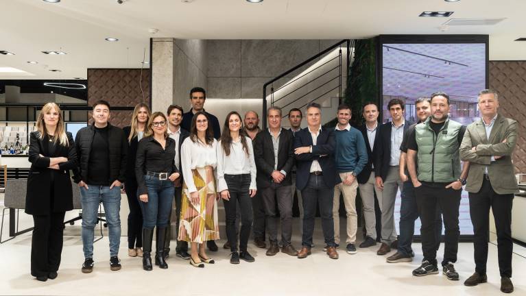 Los participantes en el evento de Porcelanosa Grupo en Vila-real.