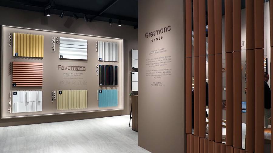 De piscinas a celosías: la cerámica extrusionada de Gresmanc Group en Cersaie