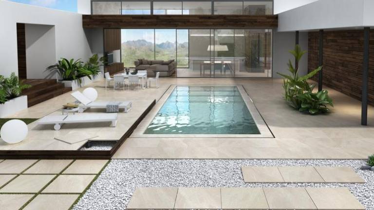 Amplitud sofisticada con los porcelánicos 20MM de Keraben