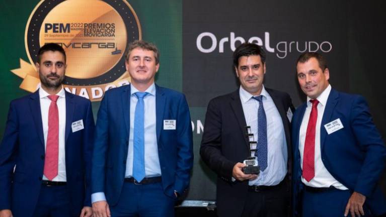 Orbelgrupo, galardonada como mejor empresa de carretillas del año en los premios Movicarga